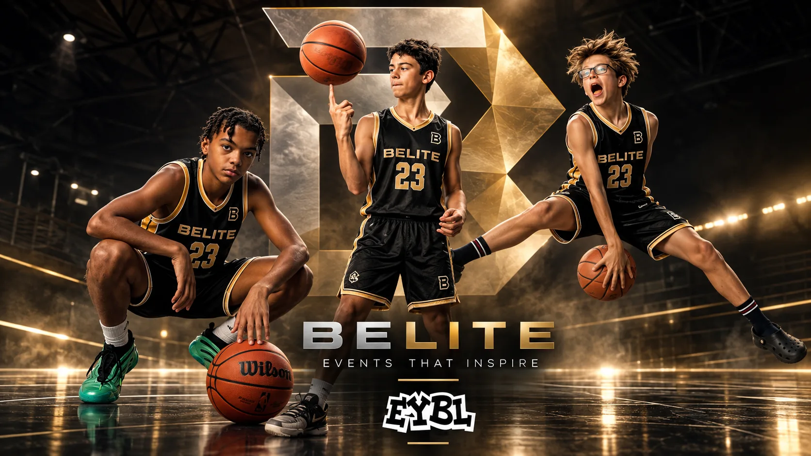 Jugadores con la equipación de BELITE para la EYBL